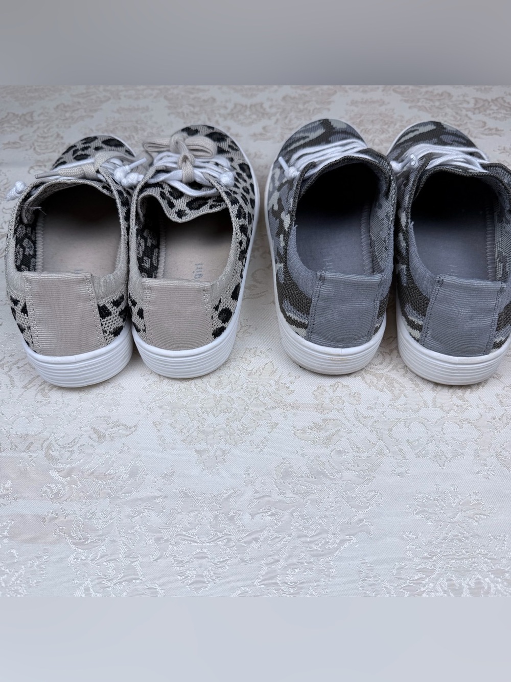 Madden Girl Low-Top Casual Sneakers in Camo and Animal Print (2 Pairs) - Picture 3 of 5